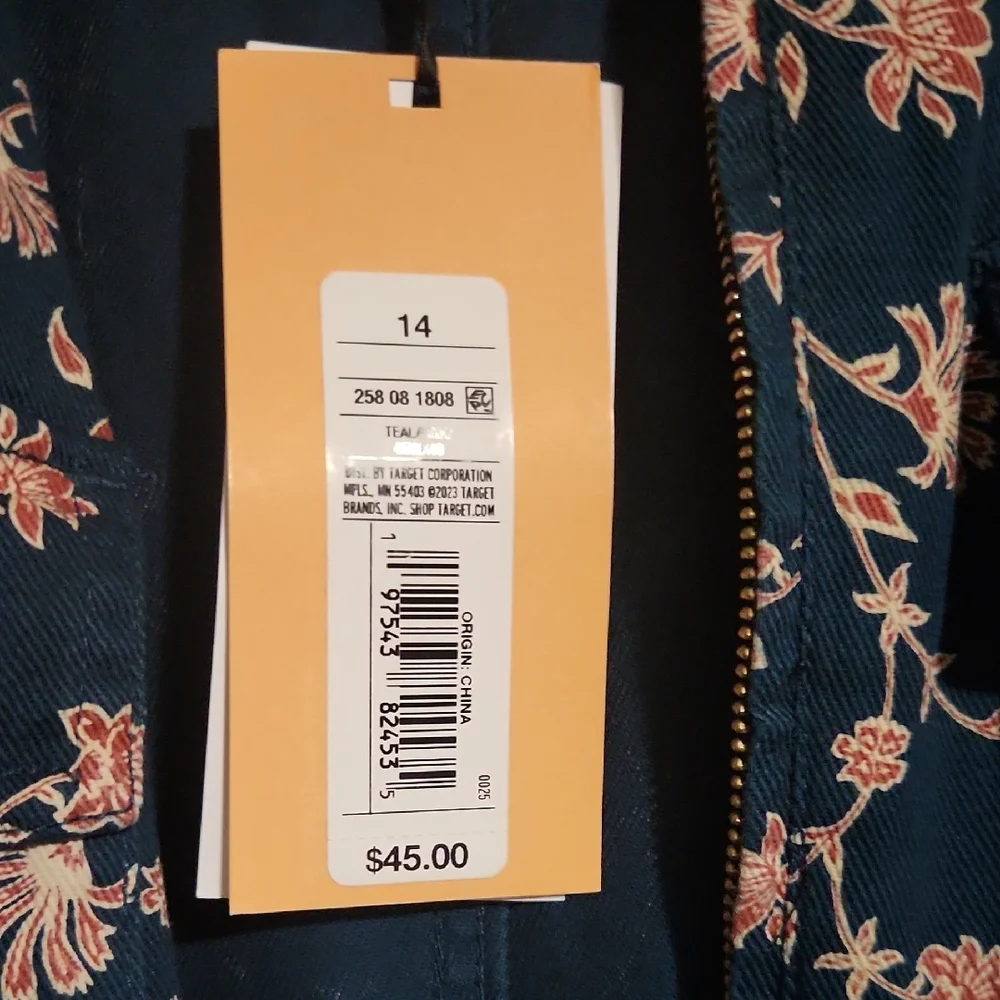 Target Navy Floral Robe - Picture 2 of 2